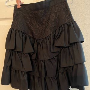 Black skirt and blouse party dress great for a Xmas or New Year party